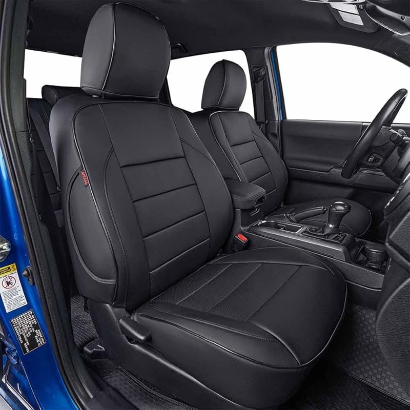EKR Custom Fit Leather Seat Covers for 2016-2023 Toyota Tacoma Double 