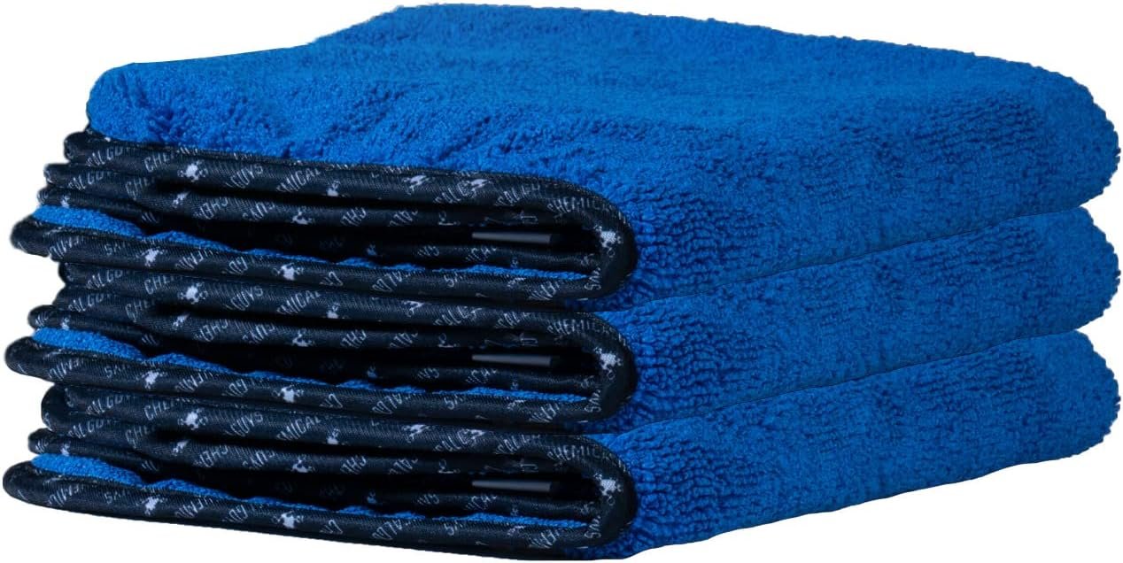 Chemical Guys Premium Microfiber Towels in a 3-Pack: 16x16 Inch, Ultra