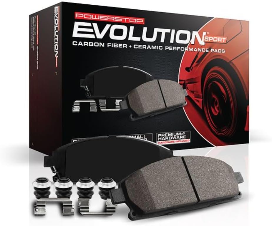 PowerStop Z23 Carbon-Fiber Ceramic Front Brake Pads for Toyota Camry, 