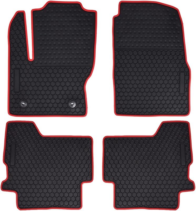 Custom-fit rubber floor mats for 2014 Ford Escape with all-weather pro