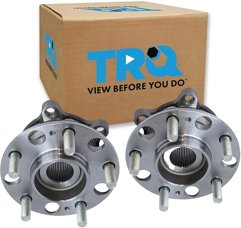 TRQ Rear Left and Right Wheel Bearing and Hub Assembly Set for Hyundai