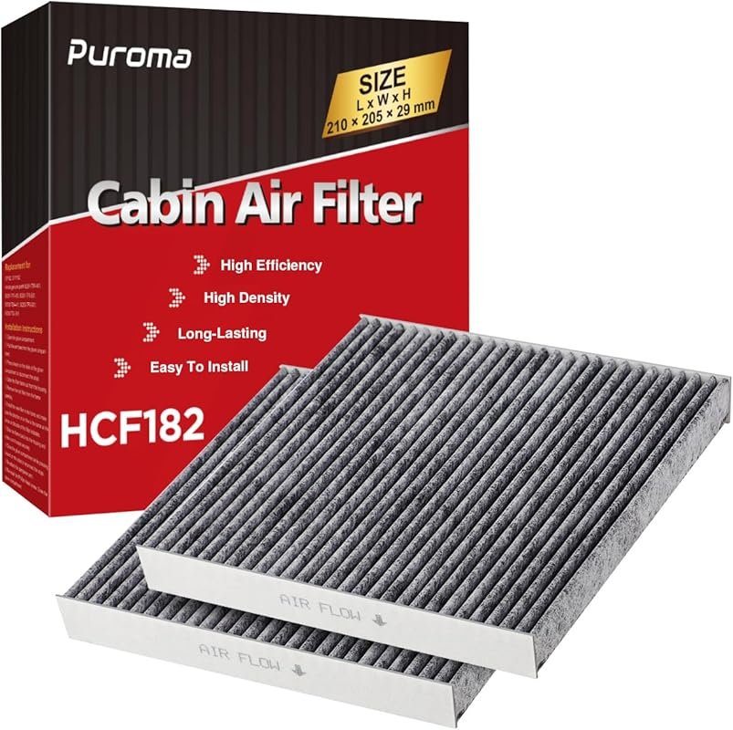 Puroma 2-Pack Cabin Air Filter with Activated Charcoal for Honda & Acu