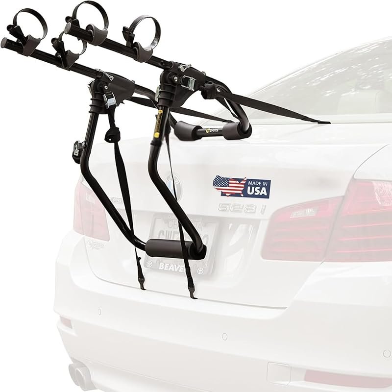 Saris Guardian Trunk Bike Rack: No-Hitch Carrier for Up to 3 Bikes wit
