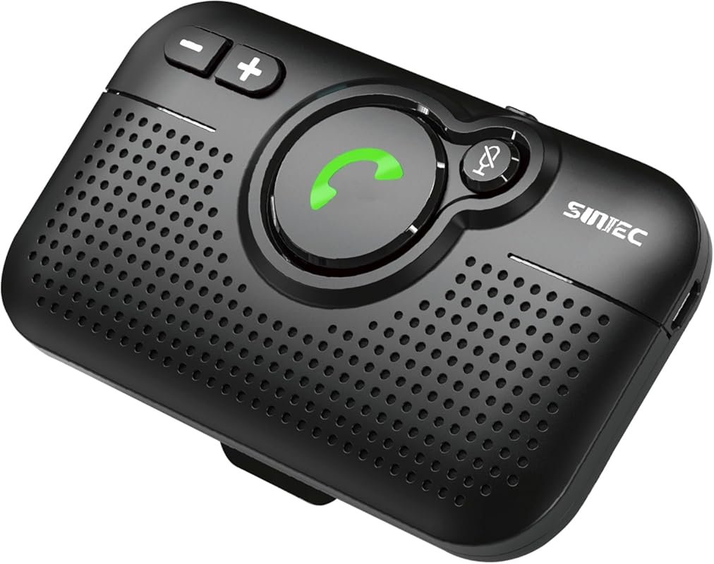 Bluetooth Car Speaker for Hands-Free Phone Calls with Siri Voice Assis