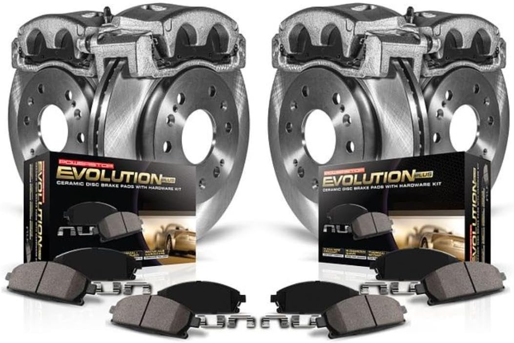 Power Stop KCOE5874A Brake Caliper Kit with Rotors, Pads, Calipers for