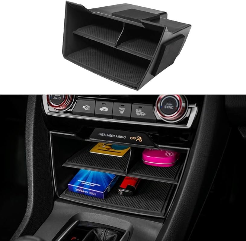 Central Console Storage Box Organizer for 10th Gen Honda Civic 2016-20