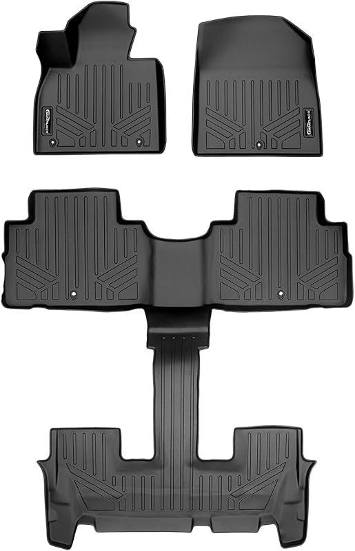 SMARTLINER Custom Fit Floor Mat 2 Row Liner Set Compatible with 2020