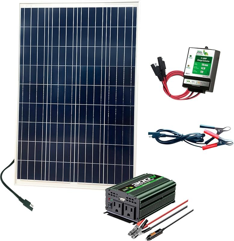 Nature Power 110 Watt Complete Solar Panel Kit