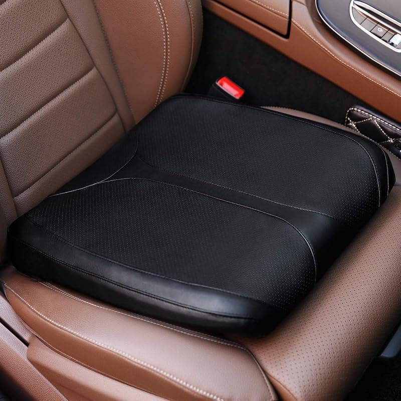 Memory Foam Seat Cushion for Short Drivers – Relief for Hip, Coccyx, a