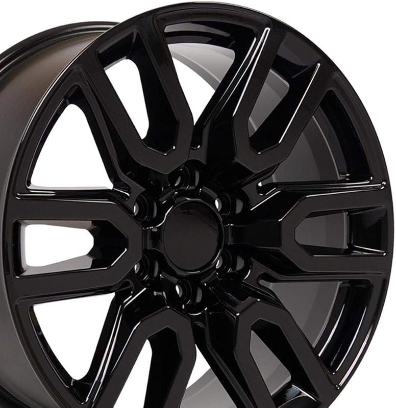 OE Wheels CV36 20x9 Gloss Black Rims with Optional TPMS & 275/55R20 Ti