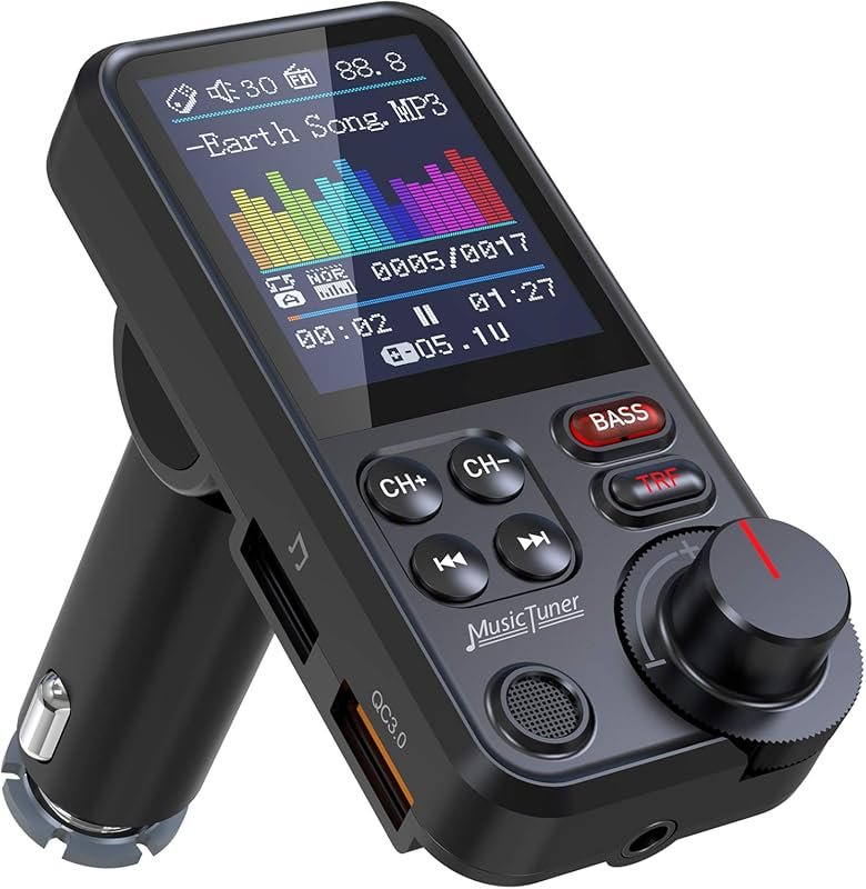 Nulaxy Bluetooth Car Adapter with 1.8