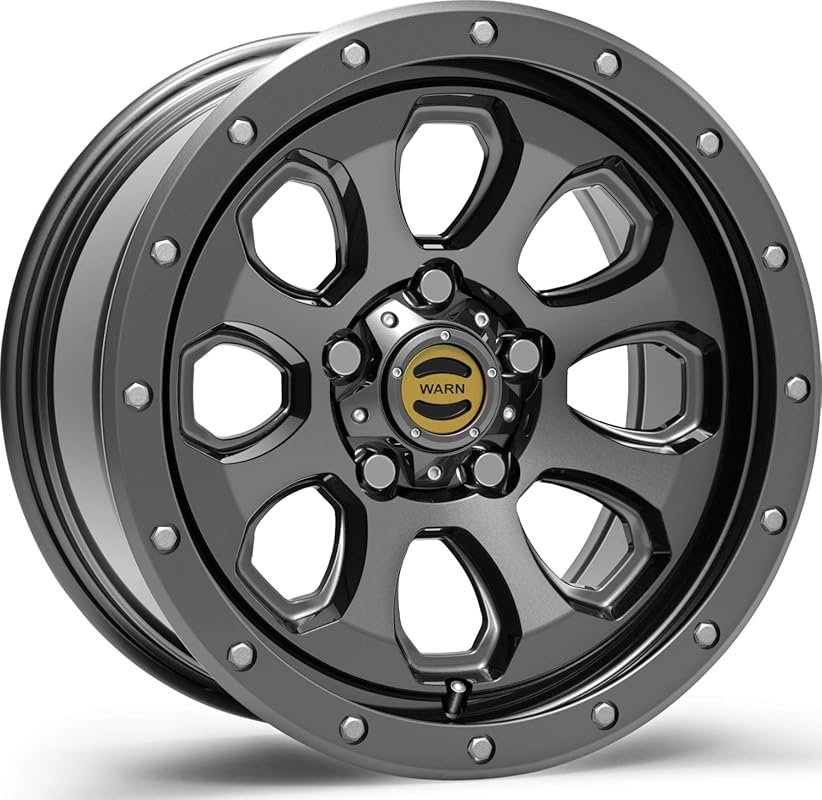 WARN Epic Wheels for Jeep Wrangler JL, JK, and Gladiator JT in Gunmeta