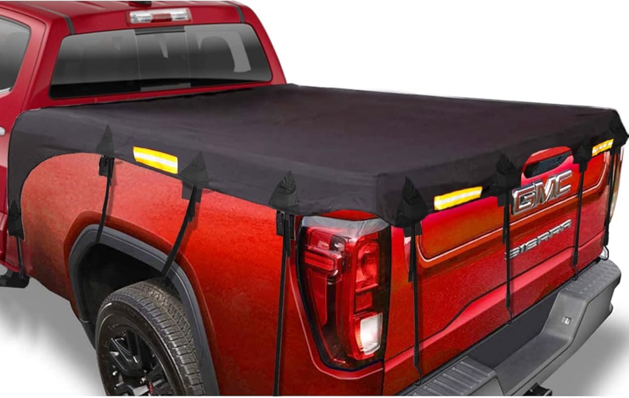 Waterproof Soft Tonneau Cover for Ford F150 GMC Silverado Ram 6.5' Bed
