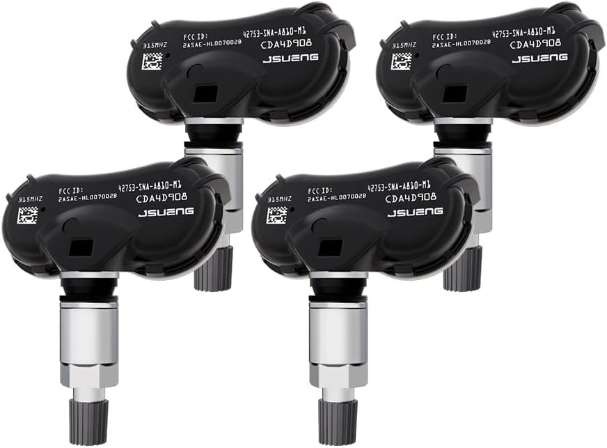 315MHz TPMS Sensor for Honda Civic CR-Z Odyssey Fit Element, 4-Pack Ti