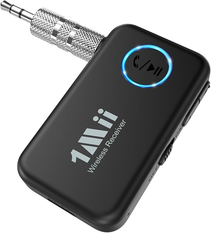 1Mii Bluetooth 5.3 Receiver for Car Stereos with Volume Control and 16
