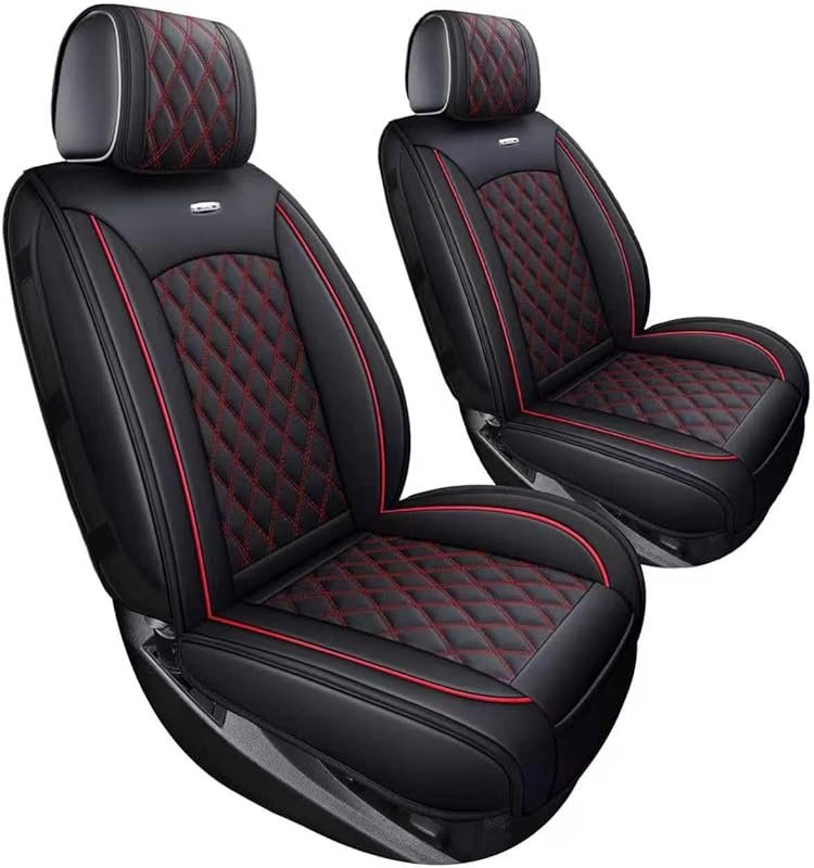Aierxuan Waterproof Leather Front Seat Covers for Chevy Silverado and 