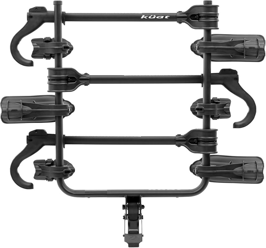 KUAT Transfer V2 3-Bike Hitch Rack for Sedans with Tamper-Resistant Hi