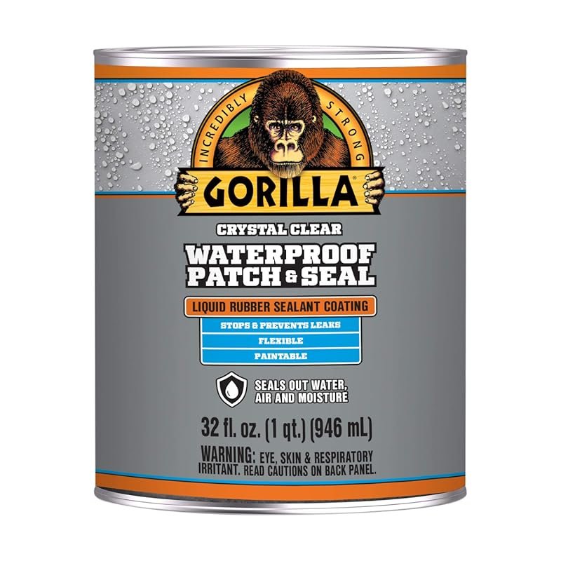 Gorilla Patch & Seal Liquid Rubber Waterproof Sealant in Crystal Clear