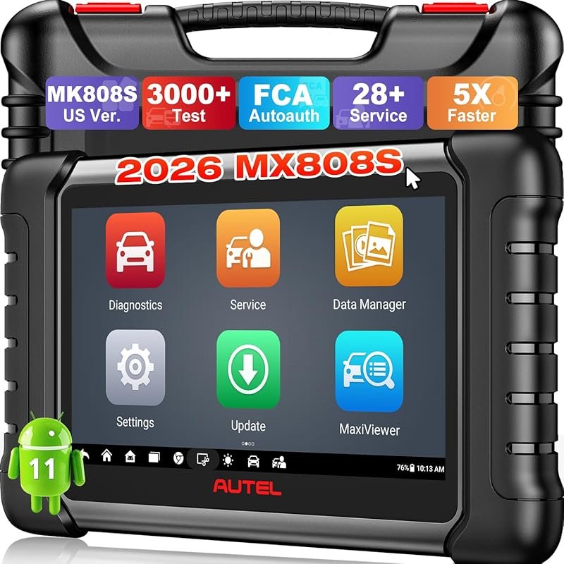 Autel MaxiCheck MX808S OBD2 Diagnostic Tool – 28+ Services, OE All Sys