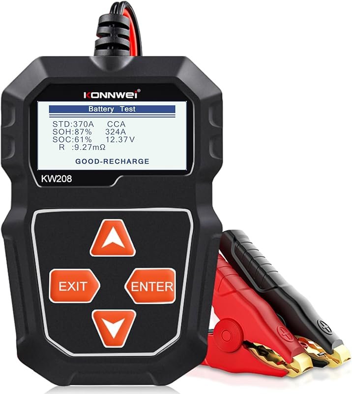 KONNWEI KW208 12V Digital Battery Tester for Deep Cycle and Marine Bat