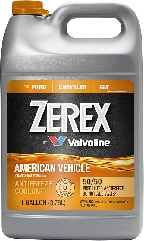 Zerex American Vehicle 50/50 Ready to Use Antifreeze Coolant in 1 Gall