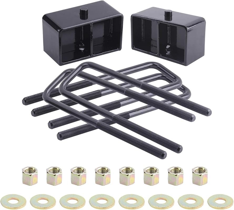 3-Inch Rear Leveling Lift Kit Block with U-Bolts for 1995-2022 Toyota 