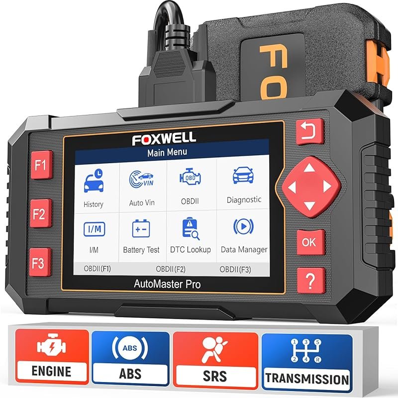 FOXWELL NT604 Elite OBD2 Scanner for ABS, SRS, Transmission and Check 