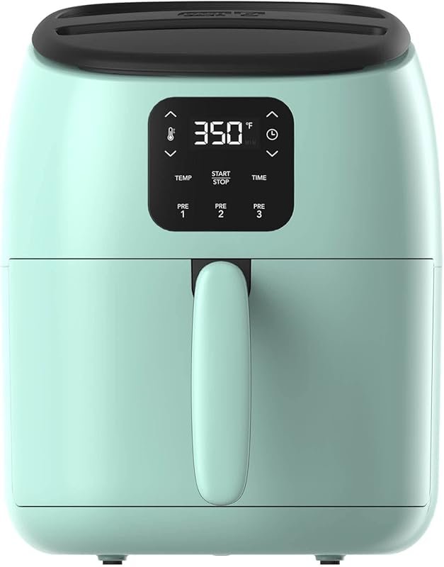 Compact Dash Digital Air Fryer with 2.6 QT Capacity and Auto Shut-Off