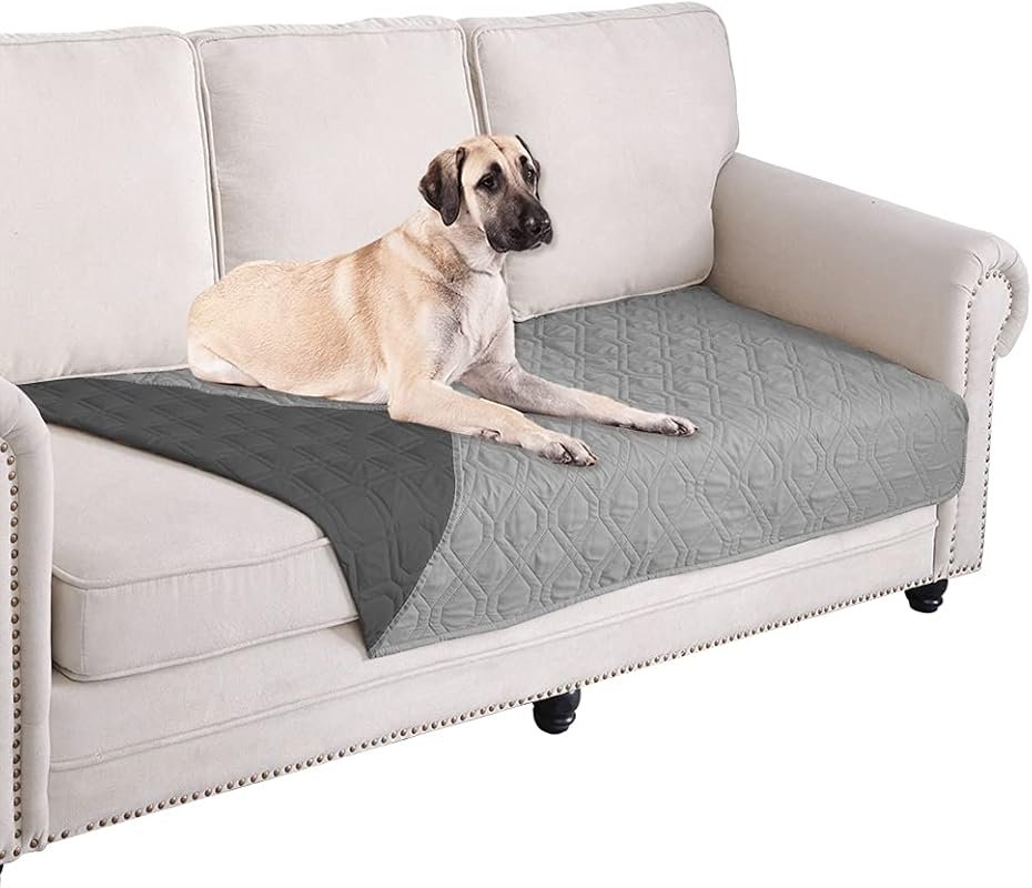 Waterproof Reversible Dog Bed Cover and Pet Blanket for Furniture Beds