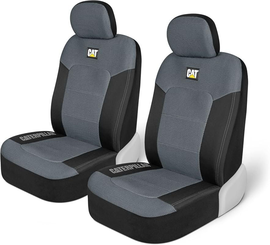 Cat MeshFlex Seat Covers – Gray Mesh Back Protectors for Front Seats i