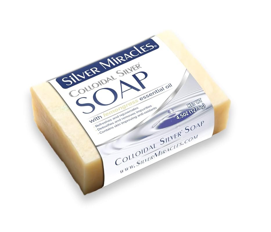 Sillver Miracles Colloidal Silver Soap With Lemon Grass oil