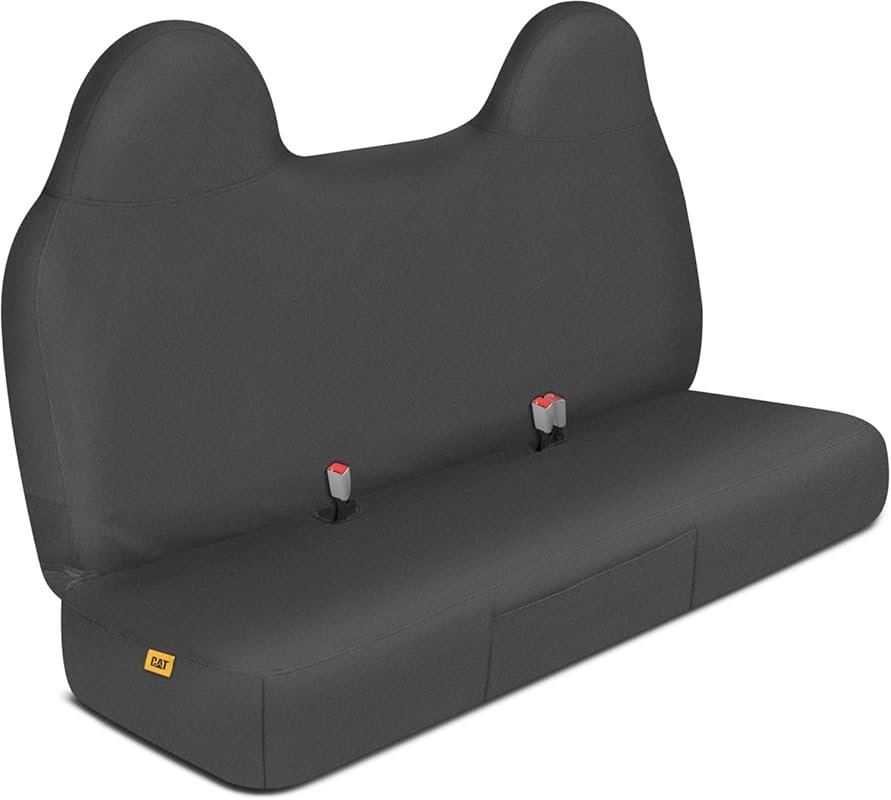 Caterpillar Custom Fit Front Bench Seat Cover with Utility Pockets for