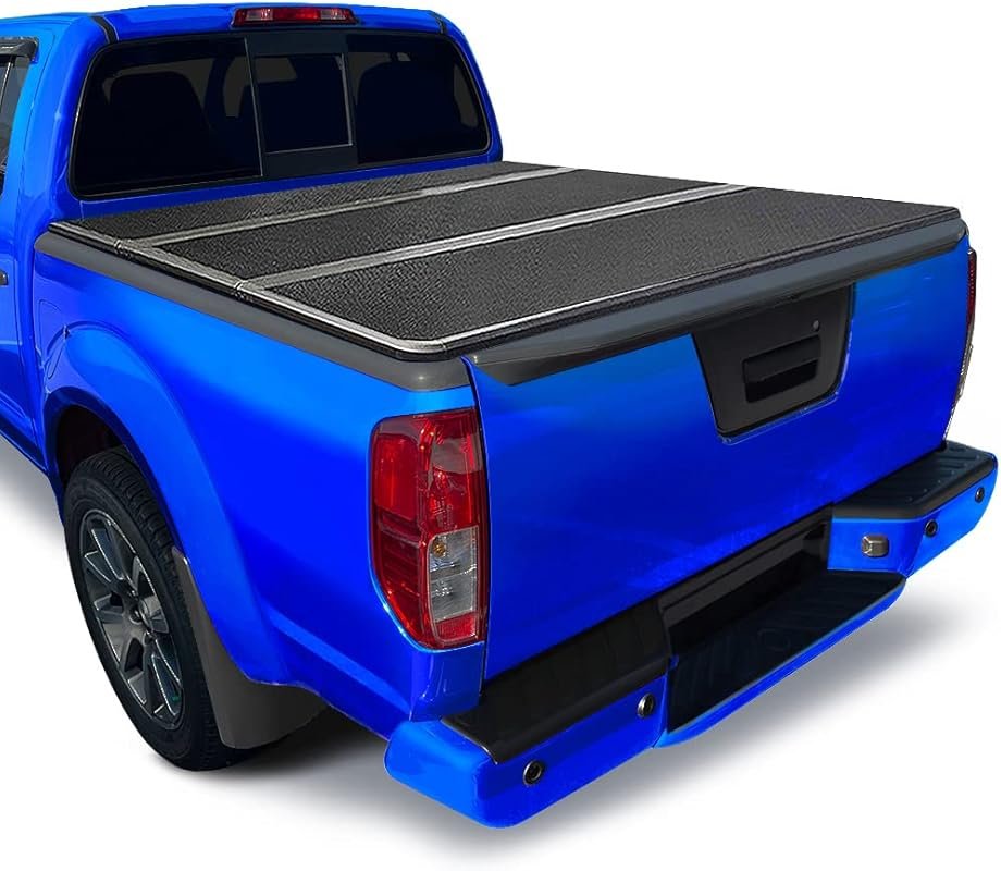 Tri-Fold Alloy Hardtop Tonneau Cover for Nissan Frontier 2005-2026 and