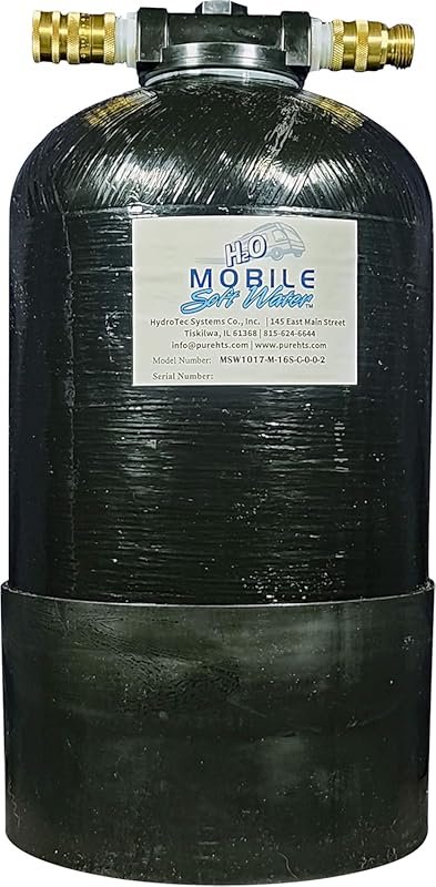 MOBILE SOFT WATER(R Portable 16,000 Grain Softener, Tank Head, NSF 61