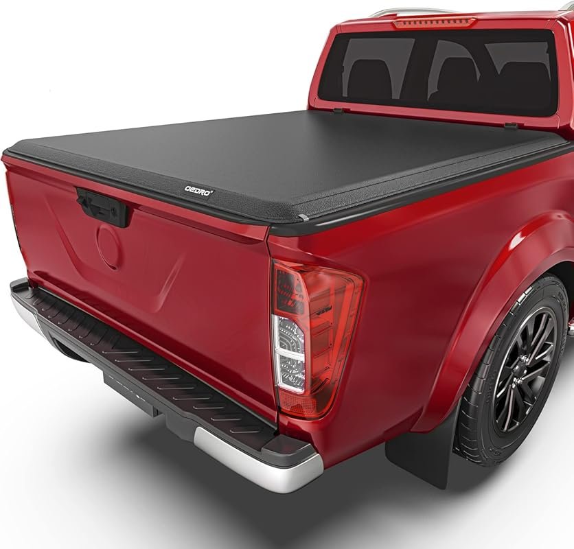 Soft Roll Up Tonneau Cover for Nissan Frontier 2005-2025 Fleetside wit