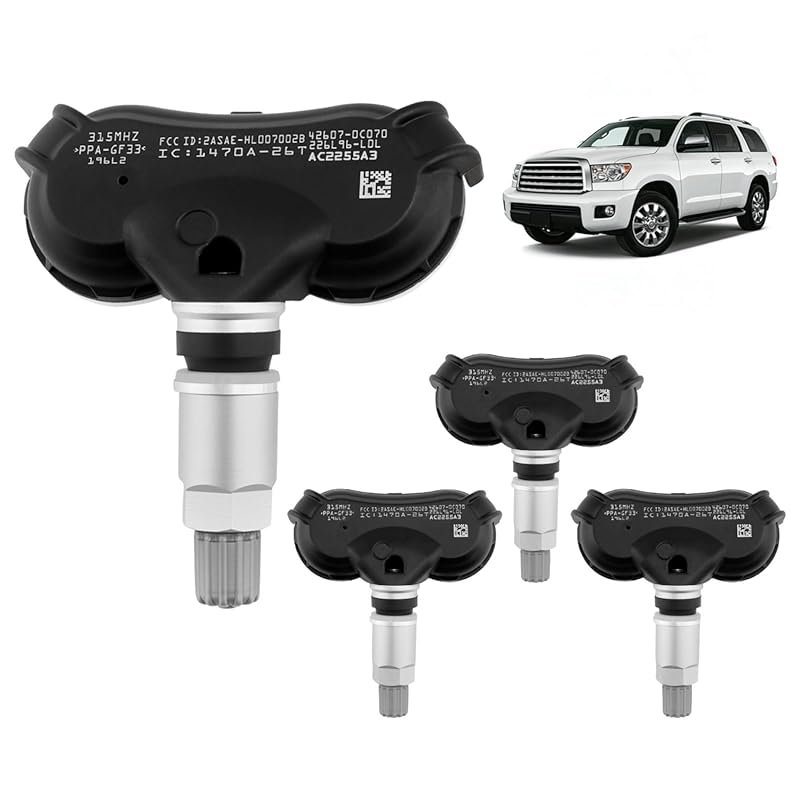 HQPASFY TPMS Sensor 315MHz Tire Pressure Sensor, Compatible with Toyot