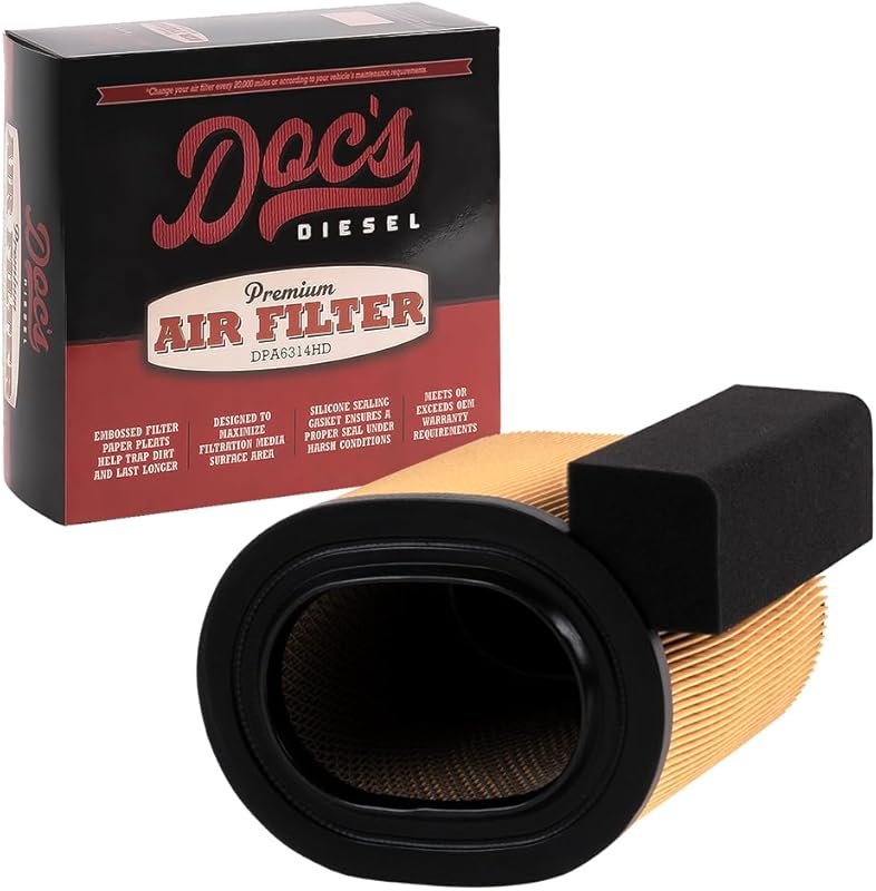 Doc's Diesel Engine Air Filter DPA10580 | Compatible with Ford 6.7L Po
