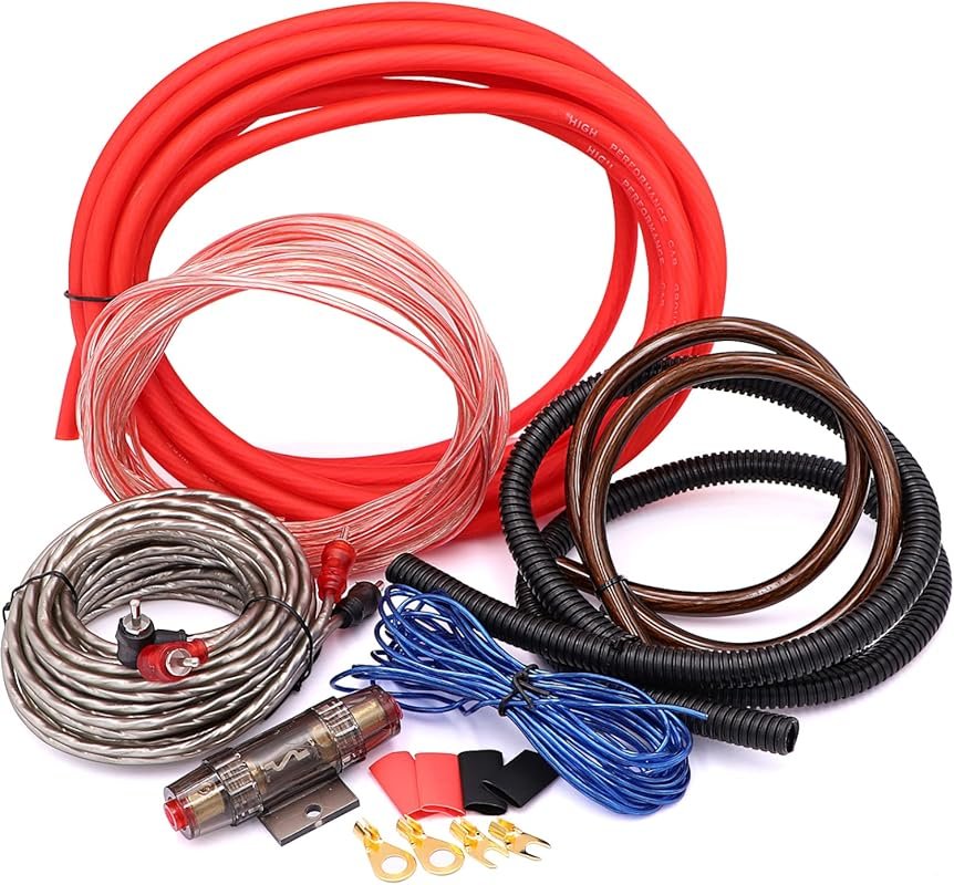 4 Gauge Audio Amplifier Installation Wiring Systems KIT,Make Connectio