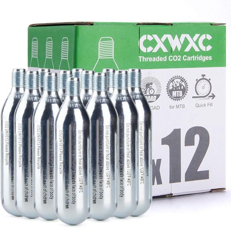 CXWXC Threaded CO2 Cartridges or Inflator for Bike Tires with Threaded
