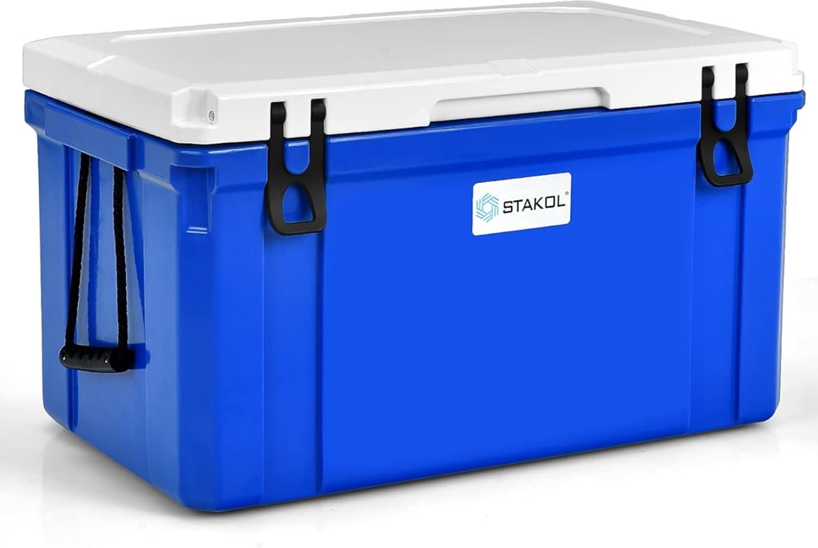 Goplus Rotomolded Cooler with 4-Day Ice Retention and Anti-Leak Latch