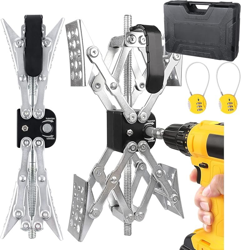 X-Shaped RV Wheel Chock for Dual Axle Trailers and Campers, Adjustable