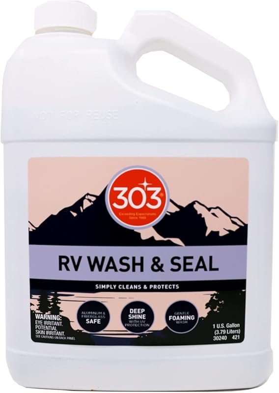 303 Products RV Wash and Seal offers a streak-free, glossy finish with