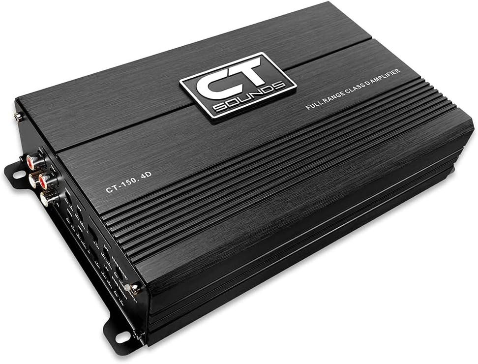 CT Sounds CT-150.4D Full-Range Class D 4-Channel Car Amplifier with 10