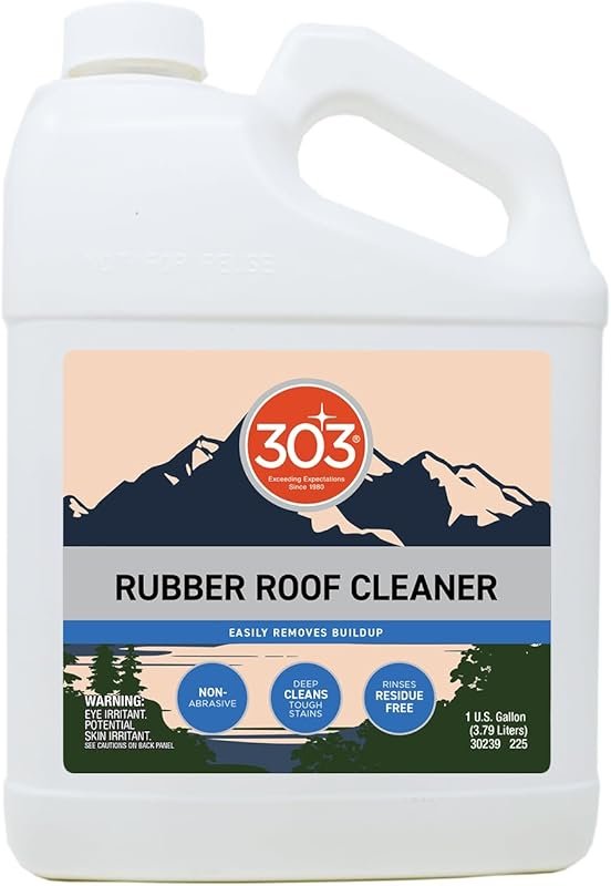 303 Products Rubber Roof Cleaner - Removes Build Up On The Rubber Roof