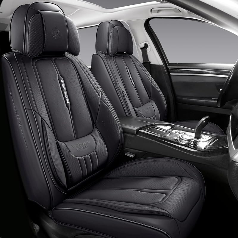 NS YOLO Universal Fit Full Coverage Leather Car Seat Covers for Cars,S