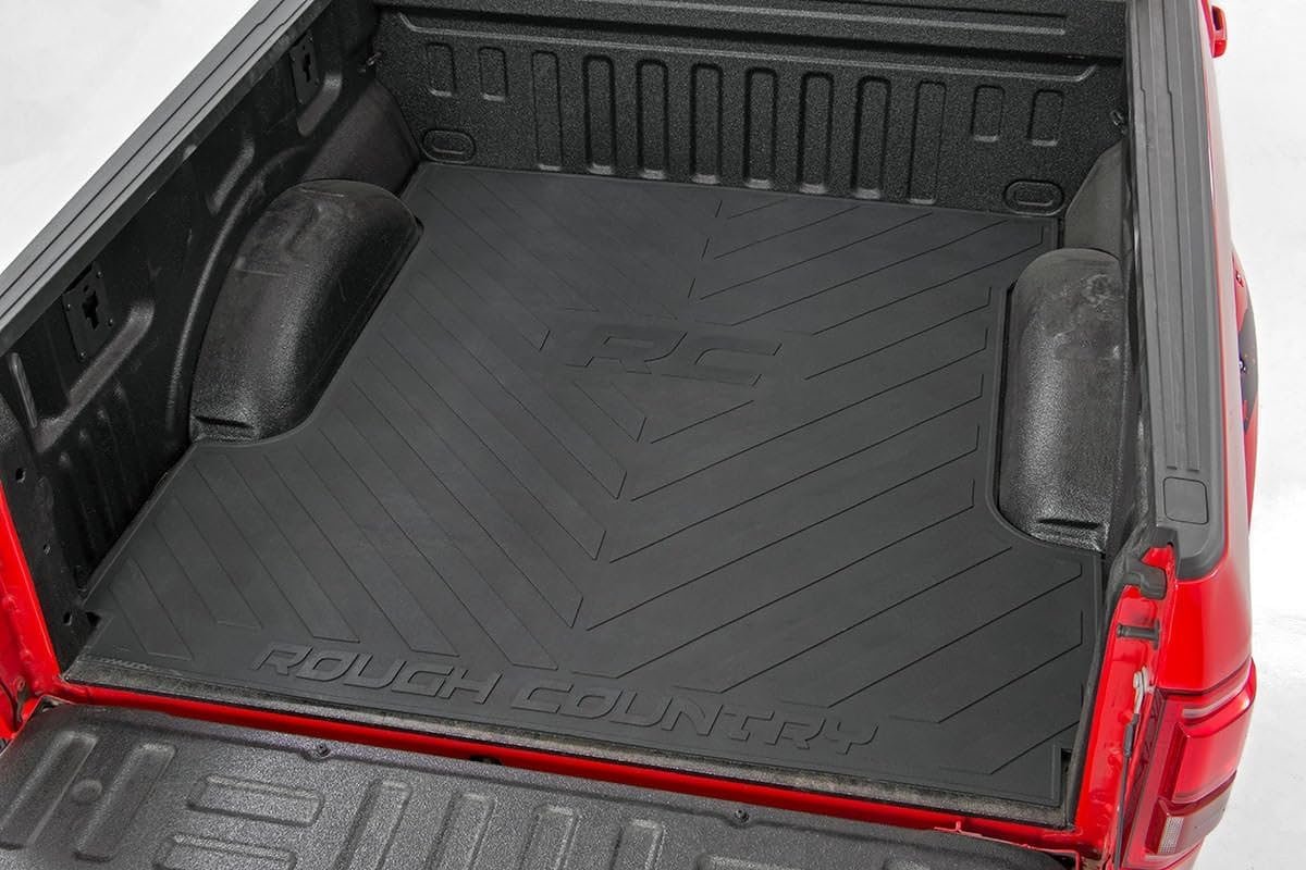 Rough Country Rubber Bed Mat for 2015-2022 Ford F-150 with 5.5-Foot Be