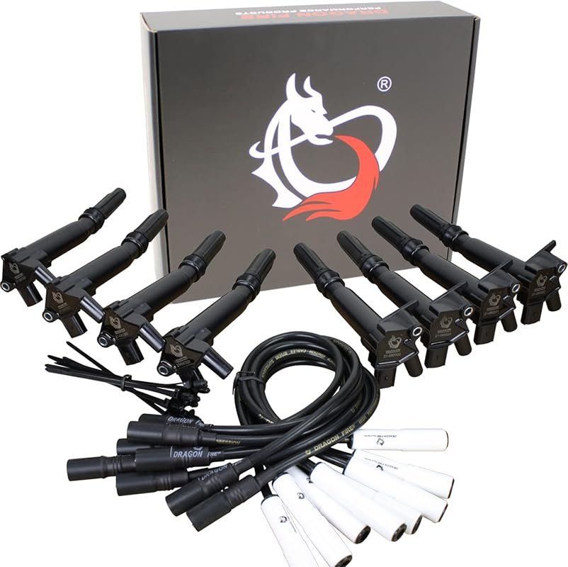Dragon Fire Performance Ignition Coils and Spark Plug Wires for 2010-2