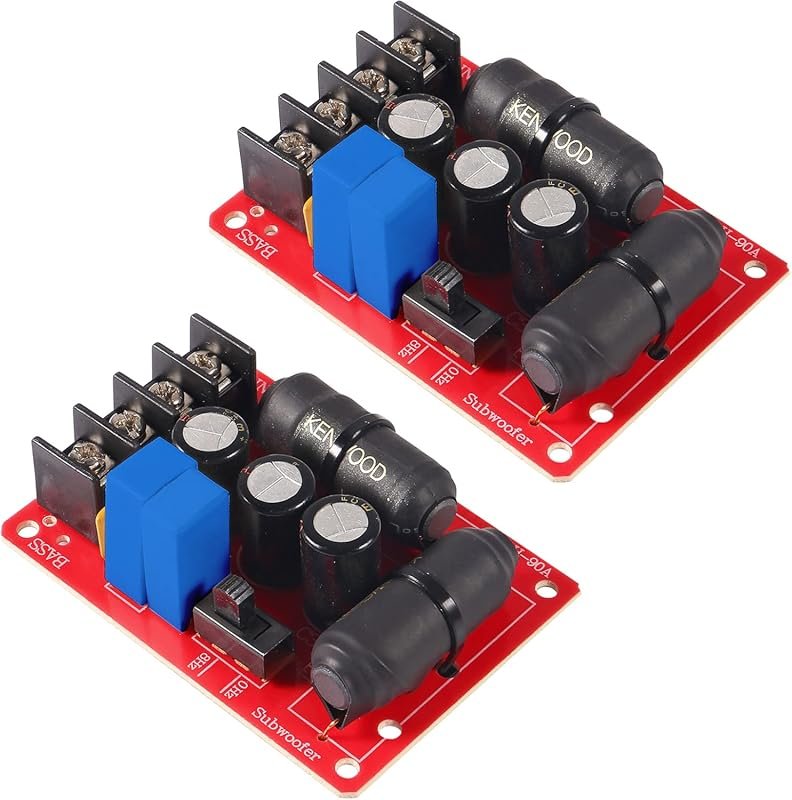 2pcs 200W Pure Bass Subwoofer Crossover Second-Order Crossover Frequen