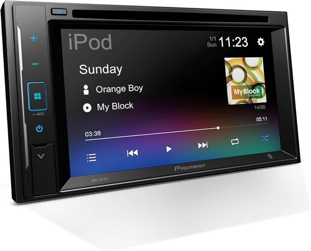 Pioneer AVH-241EX 6.2-Inch Double Din Car Stereo with Bluetooth, Backup Camera