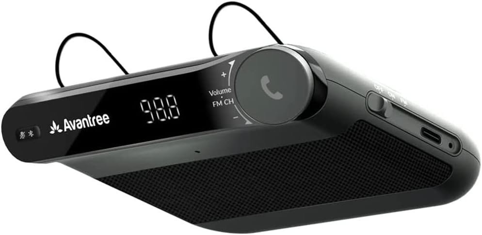Avantree Roadtrip 2-in-1 Car Bluetooth Speaker and Wireless FM Transmi